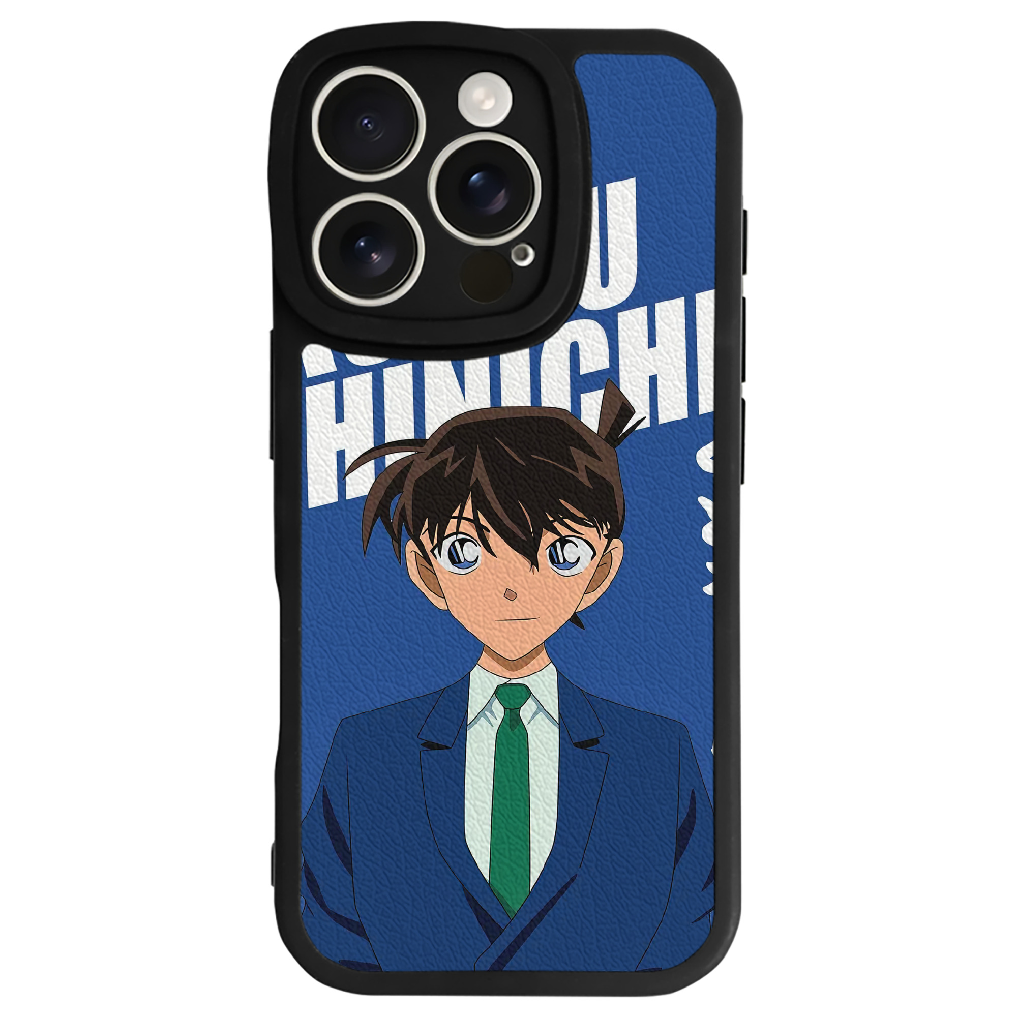 （画像用） 名探偵コナン Detective Conan 【iPhone 16シリーズ対応】シリコンスマホケース（レザー調） 材質：シリコン